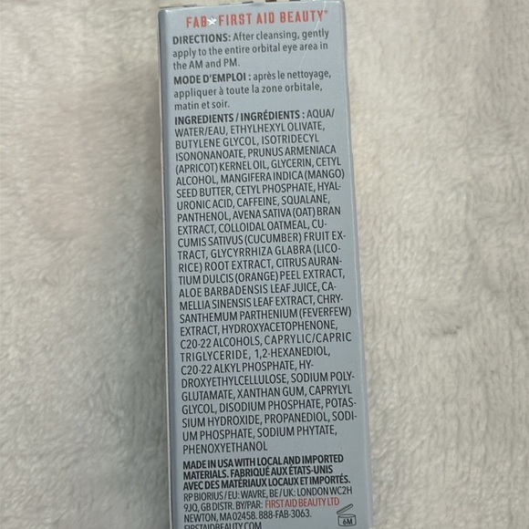 First Aid Beauty Hydrating Eye Cream With Hyaluronic Acid 15 ml New - Picture 5 of 6